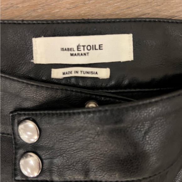 Isabel Marant Etoile Faux Leather moto pant. Size 36 - Picture 3 of 5